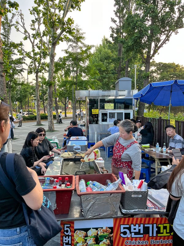 Assorted street foods