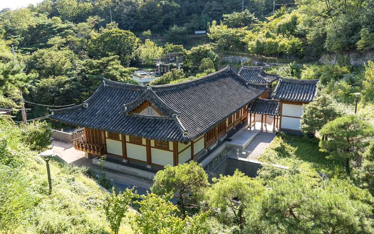 Cheongun Literature Library surrounded by nature, Seoul, South Korea