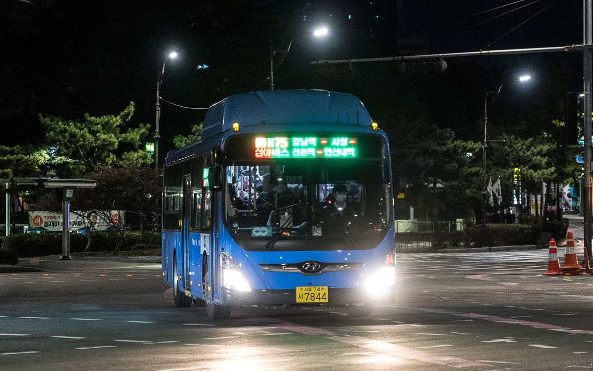 Night Bus, Seoul, South Korea